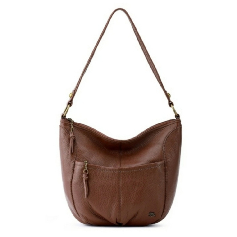 🆕️ The Sak Iris Leather Shoulder Bag dark brown